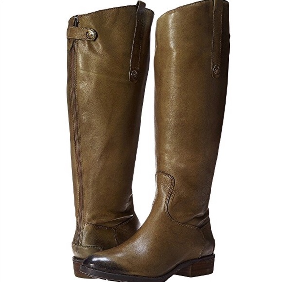 Sam Edelman Shoes - Sam Edelman Penny 2 wide calf in olive EUC